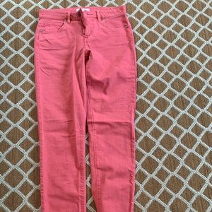 Pink skinny jeans